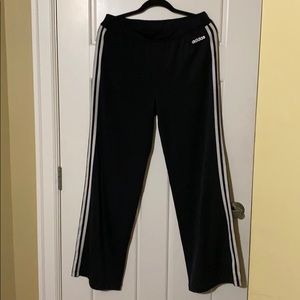 Adidas wide leg yoga pants.